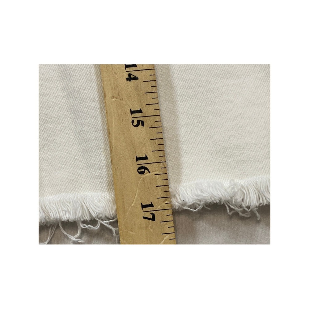 Good American White Denim Mini Skirt Raw Hem GWMSL92 Womens Size 20 NEW - Picture 8 of 11